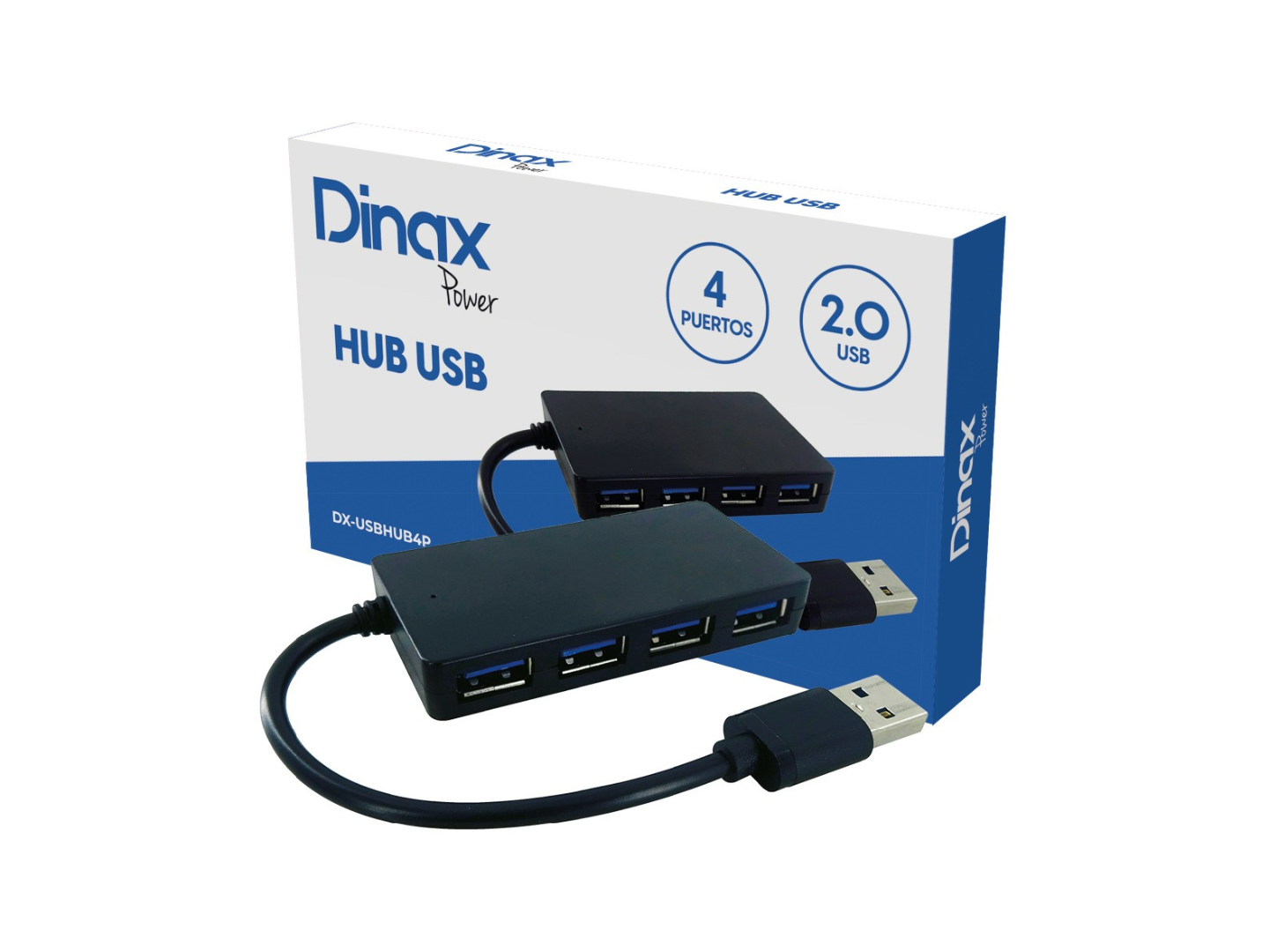 Puerto hub USB dinax 4 entradas