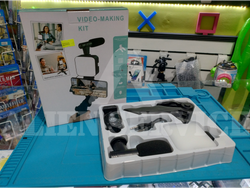Tripode P/Celular Video Making con micrófono, iluminador LED