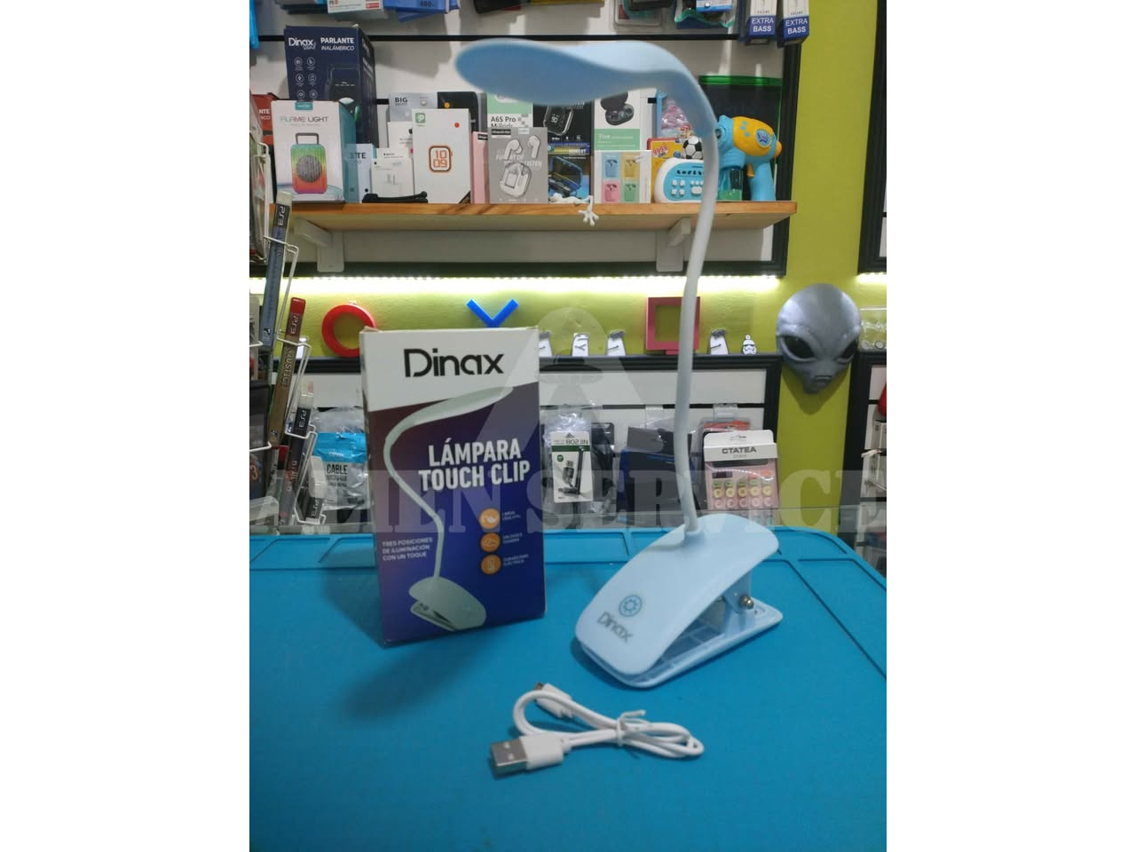 Lámpara Dinax touch clip