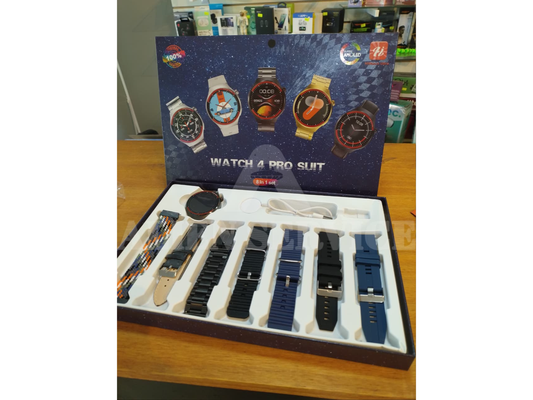 Reloj Smartwatch Redondo 8 en 1 WATCH 4 PRO SUIT