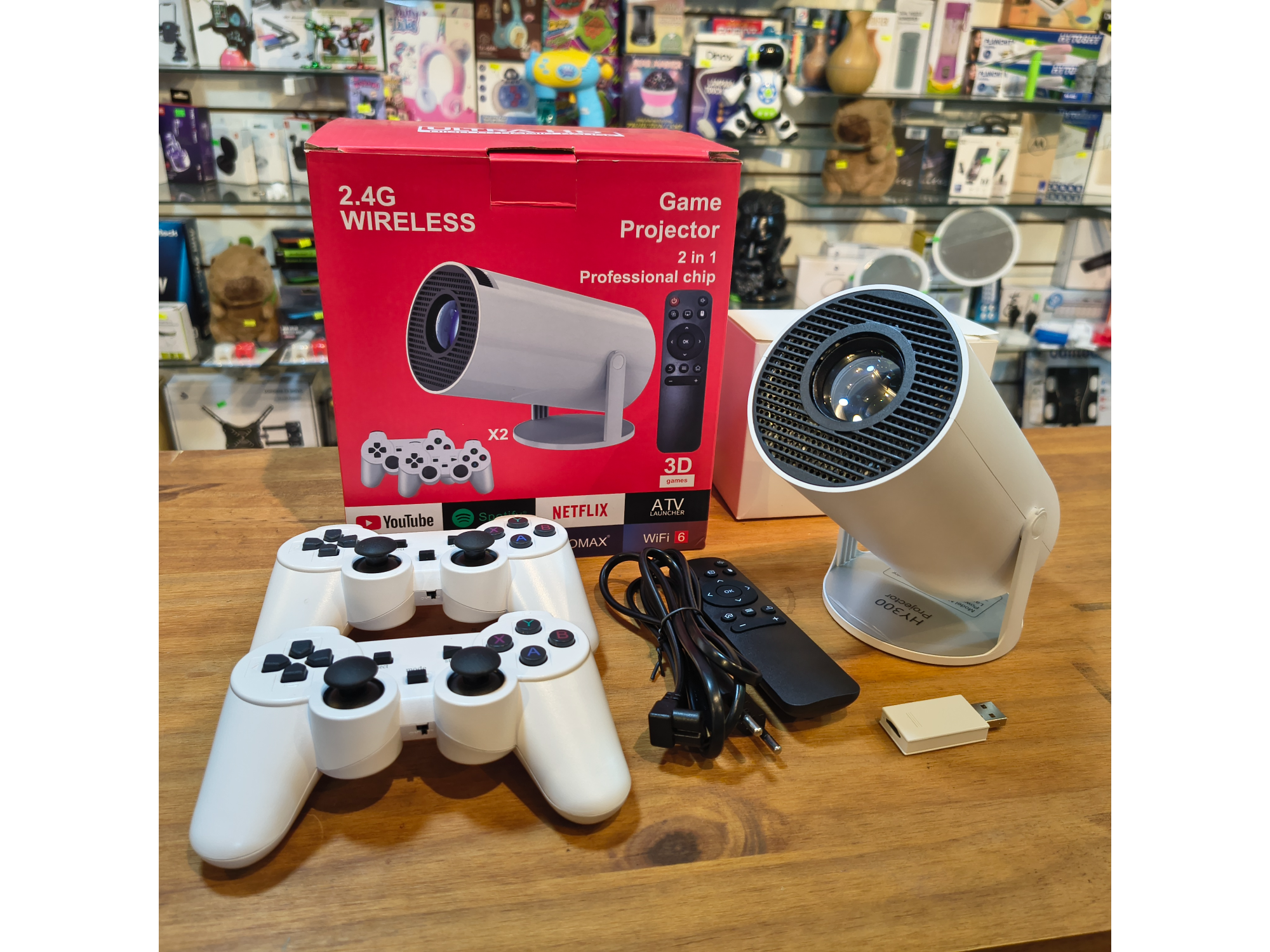 Proyector Smart con Consola Retro Incorporada