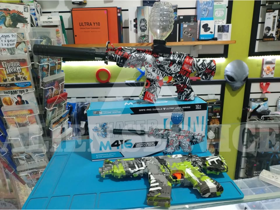 Pistola Ametralladora hidrogel USB