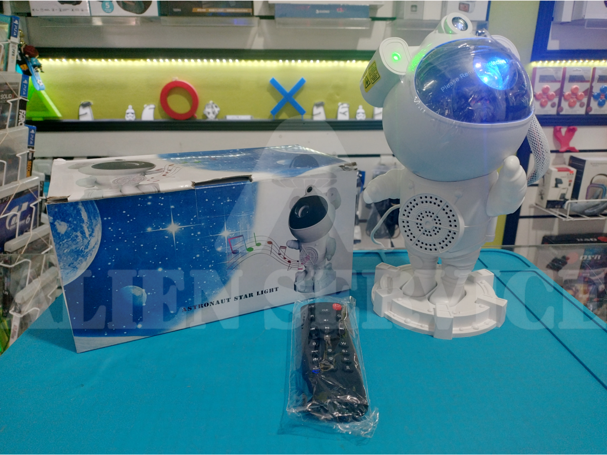 Lámpara astronauta proyector espacio starlight láser + Bluetooth