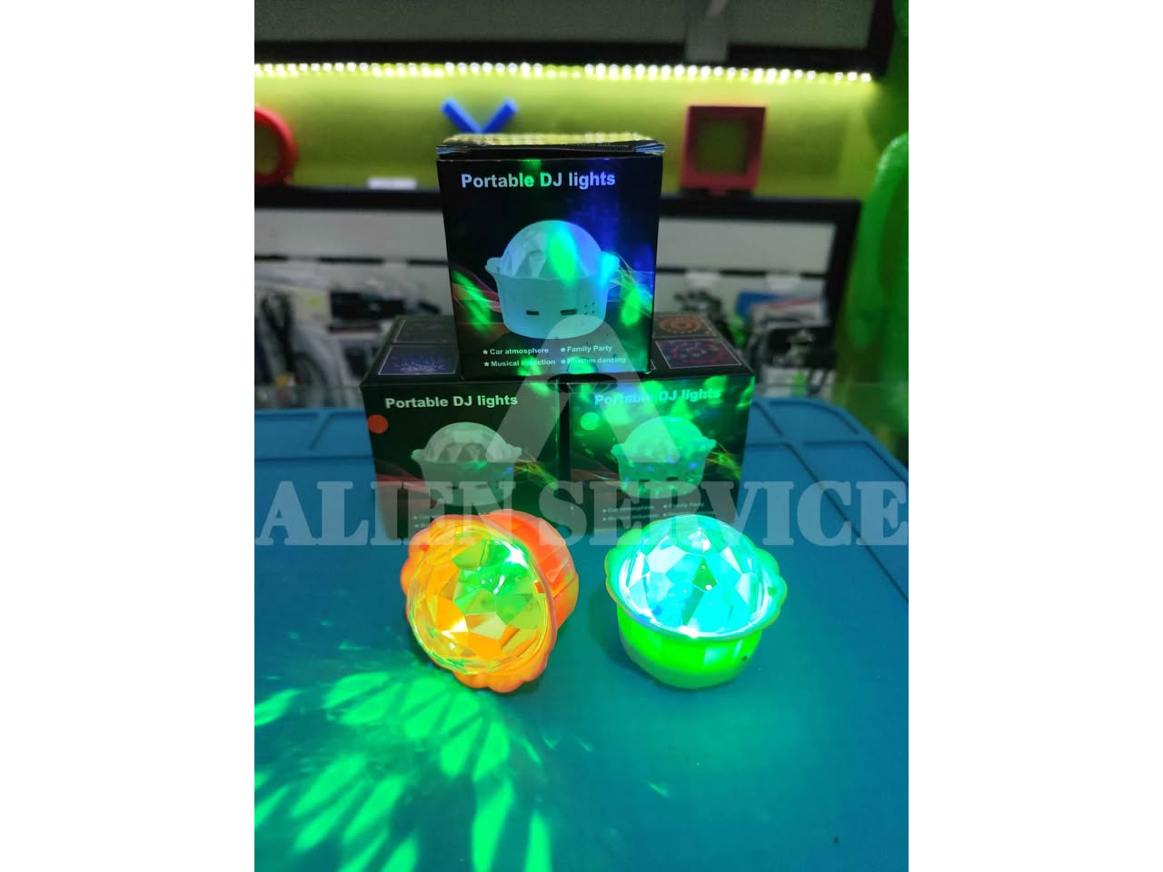 Lámpara portable dj light 3g recargable audio rítmica