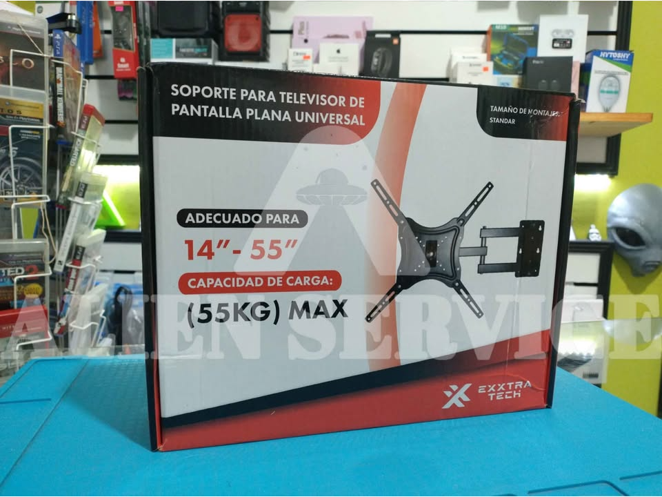 Soporte de TV doble brazo 14" a 55" hasta 55kg