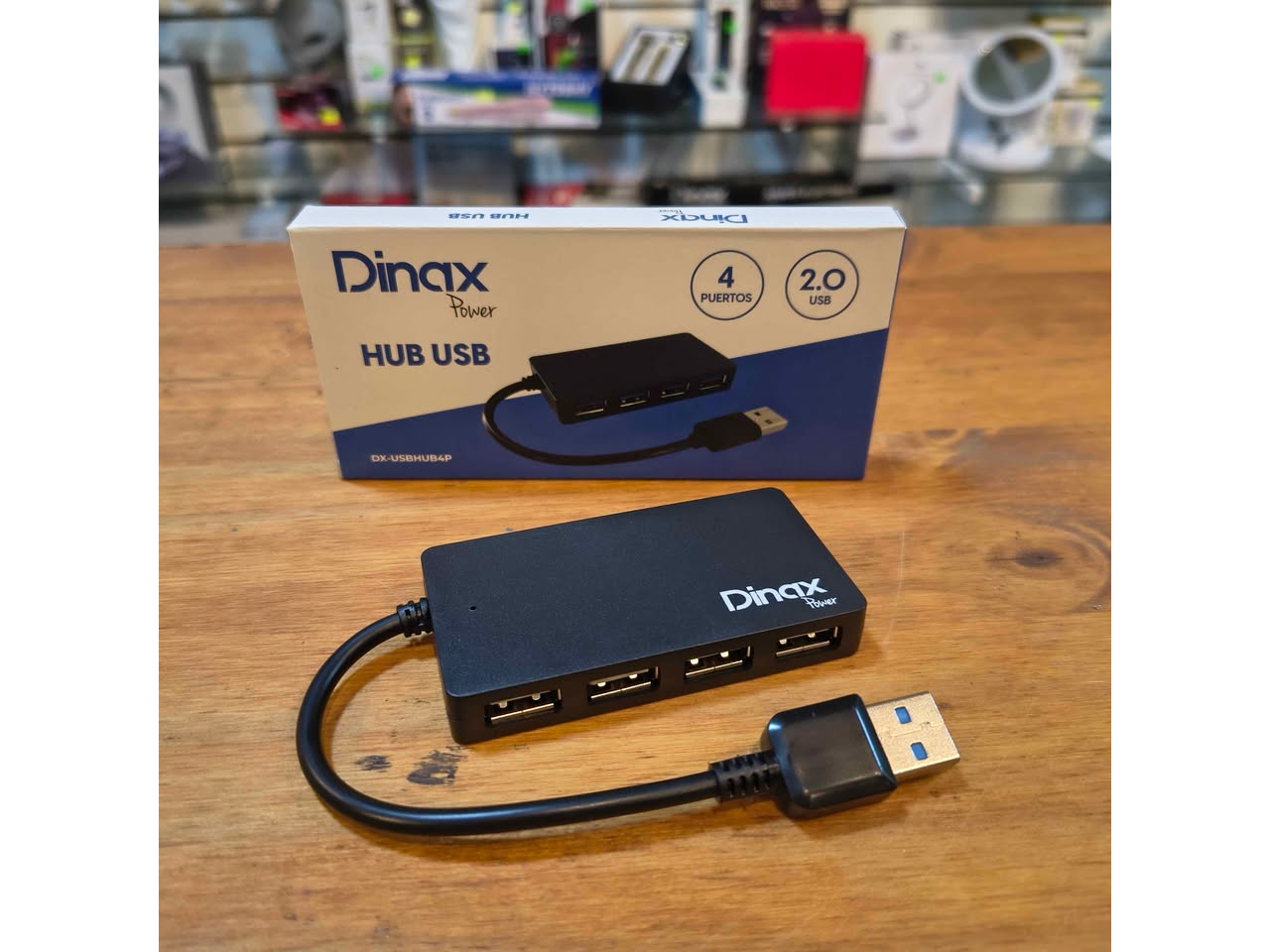 Puerto hub USB dinax 4 entradas