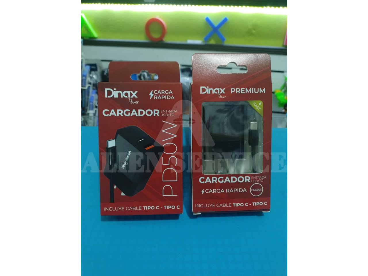 Cargador tipo c y USB a tipo c 50w
