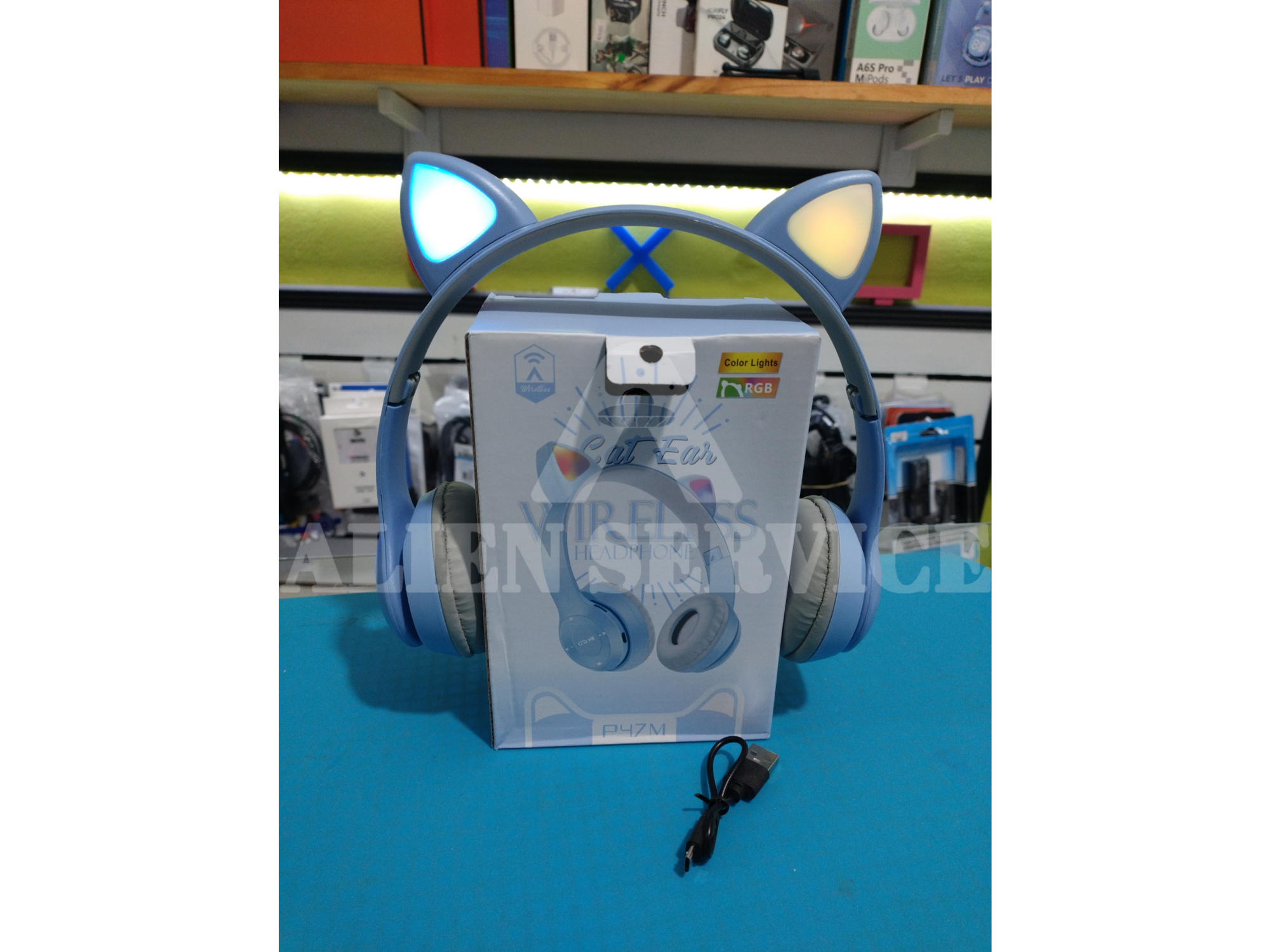 Auriculares inalámbricos cat RGB p47m