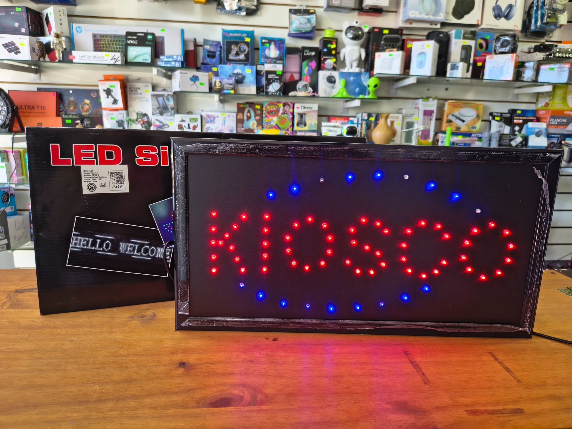 Cartel led kiosco