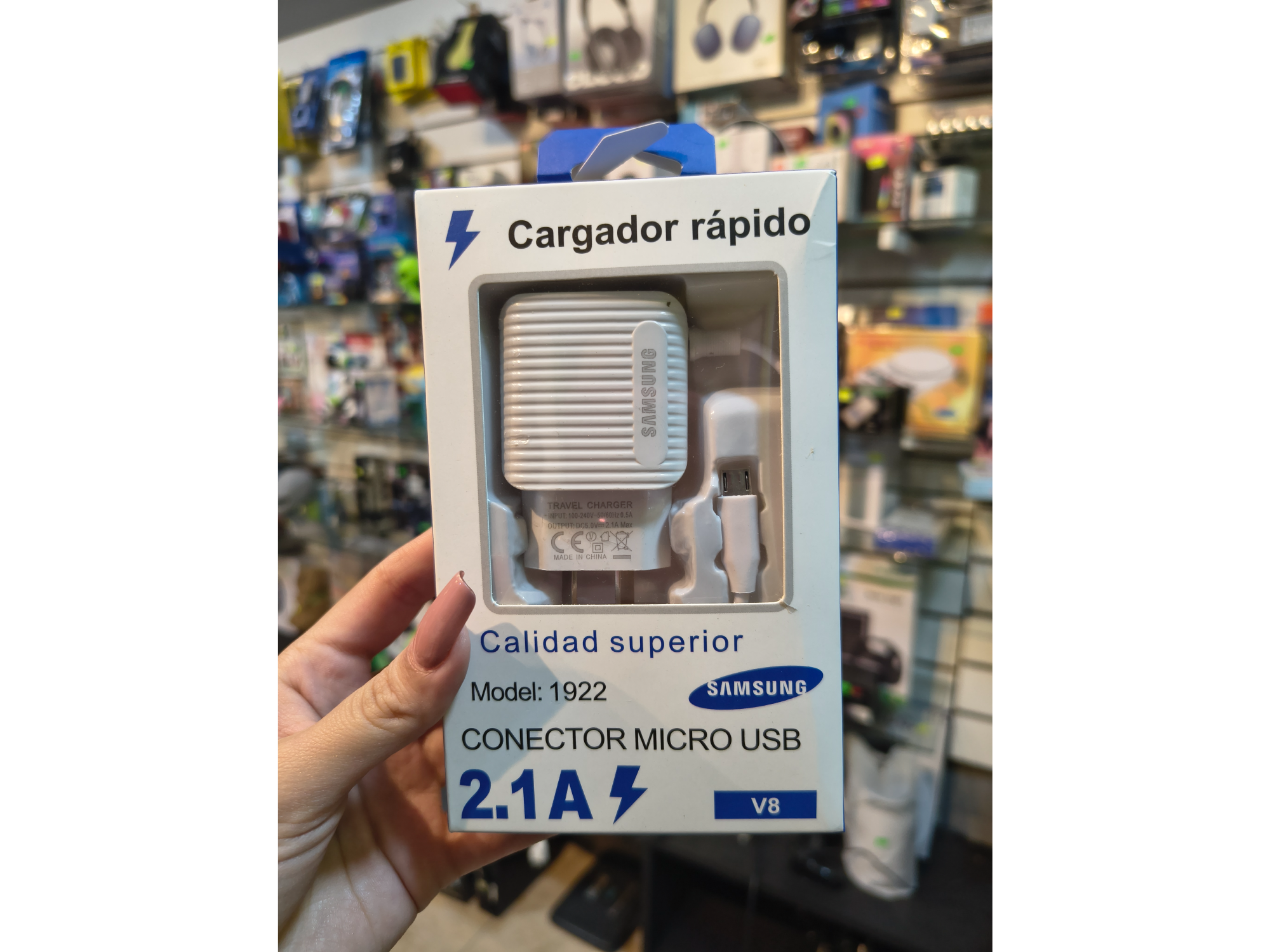 Cargador Samsung USB micro USB 2.1a