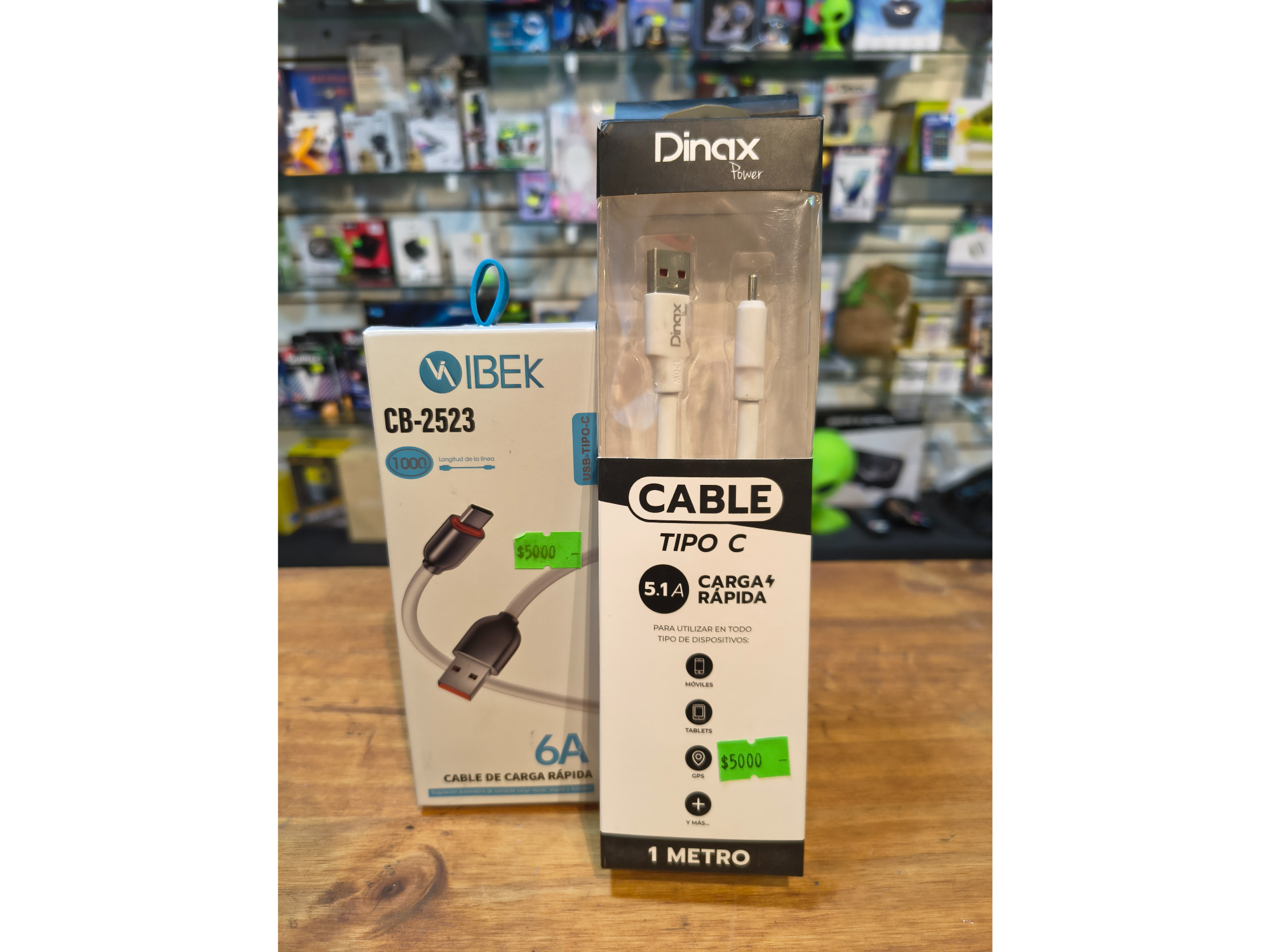 Cables usb a tipo c 6a datos