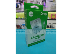 Cargador dinax 2USB a tipo c 4.2A