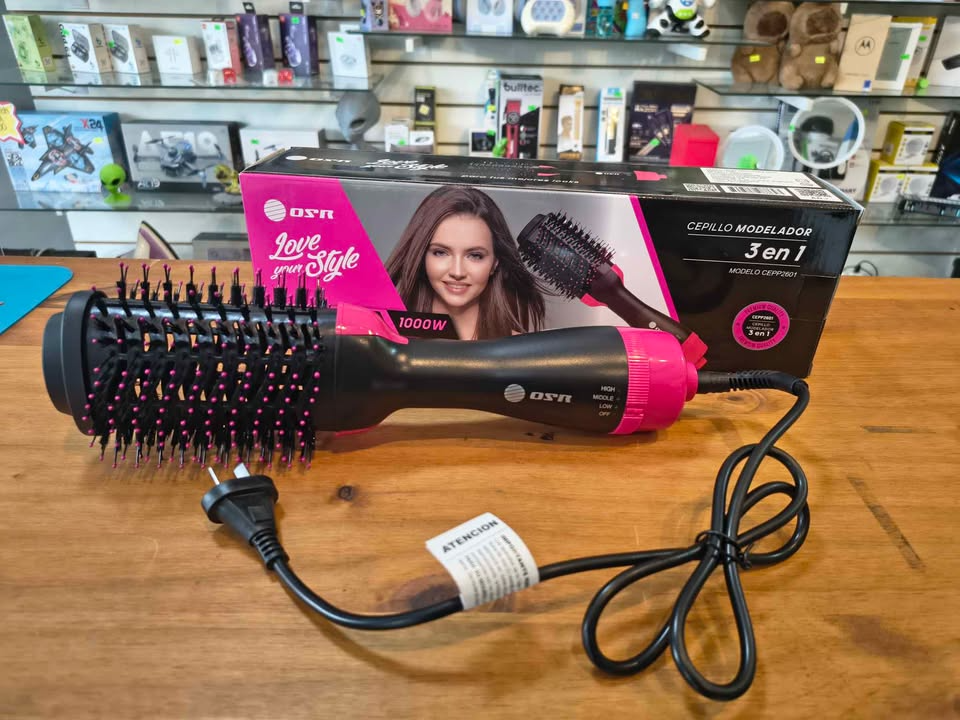 Cepillo secador modelador 3 en 1 1000w osr