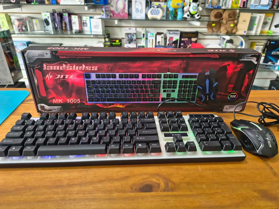 Combo gamer teclado + mouse rgb JITE MK-1005