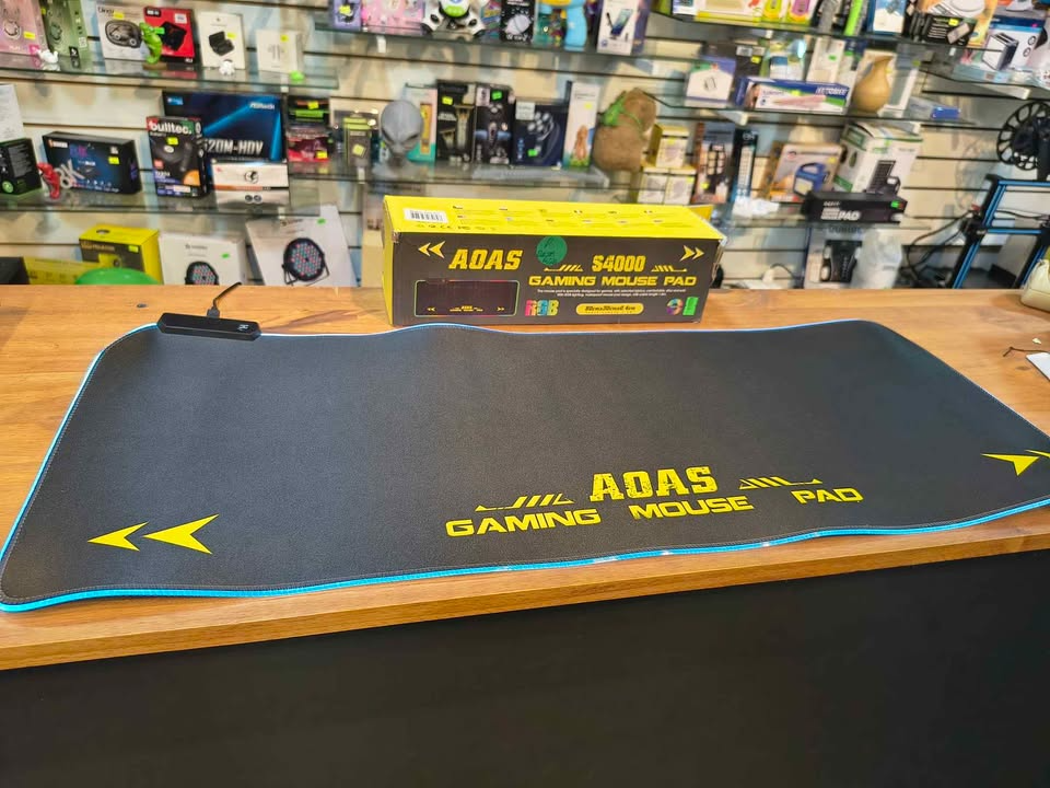 Mouse pad gamer con luces RGB