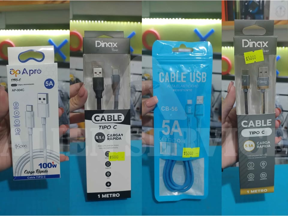 Cables USB a micro USB reforzados $4.000