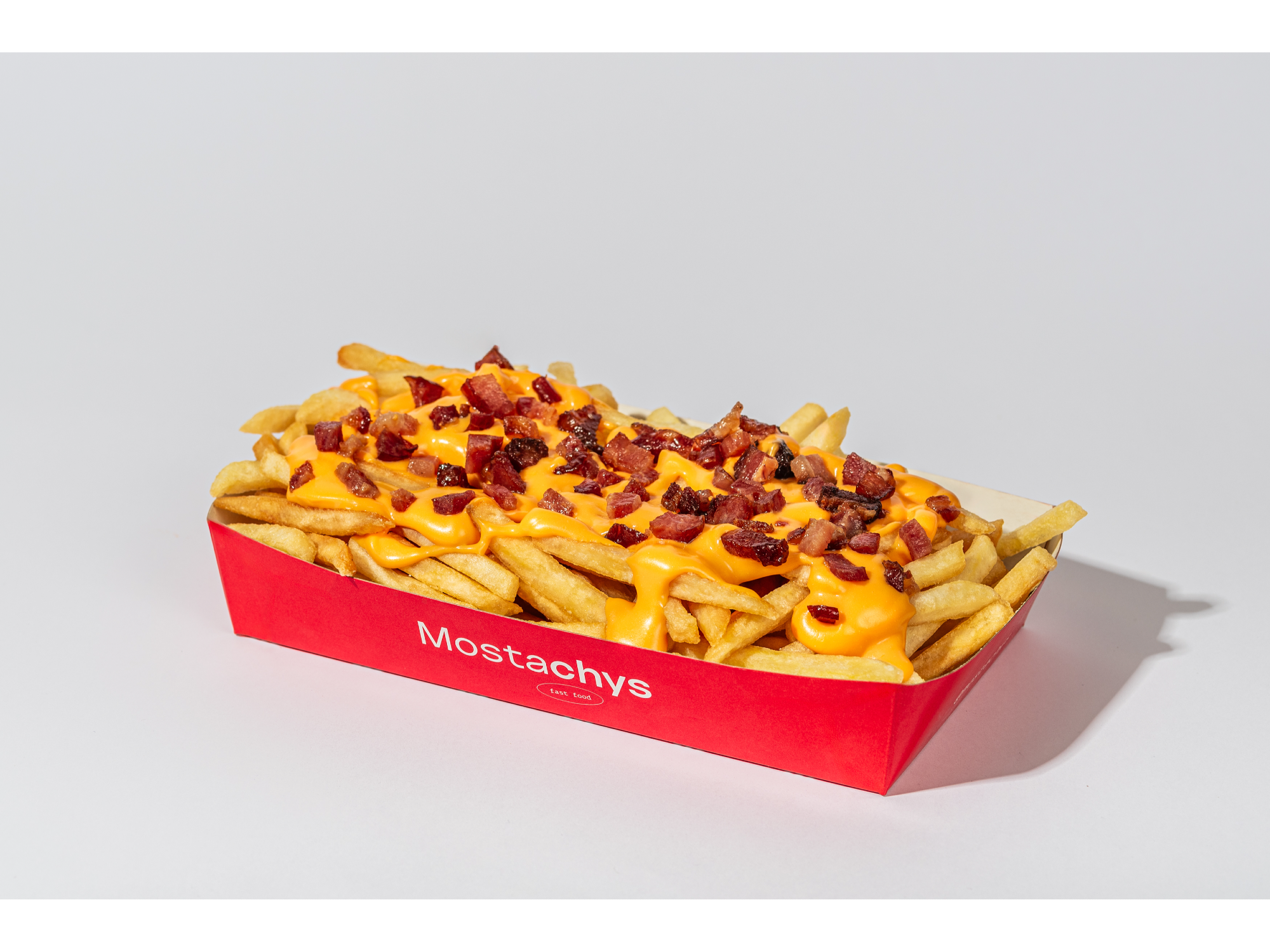 Papas cheddar y bacon