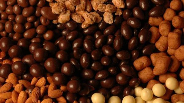 Frutos secos con chocolate