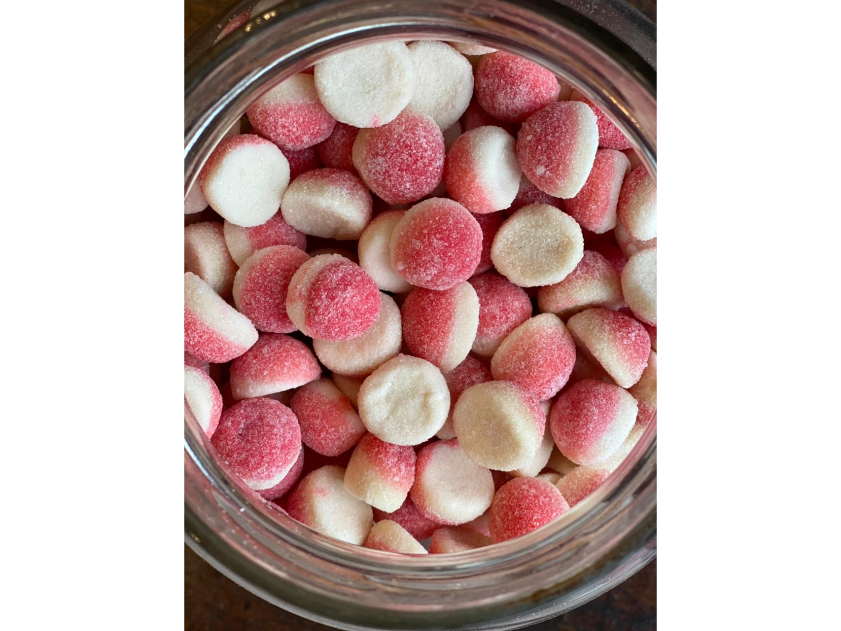 Gomitas frutilla con crema