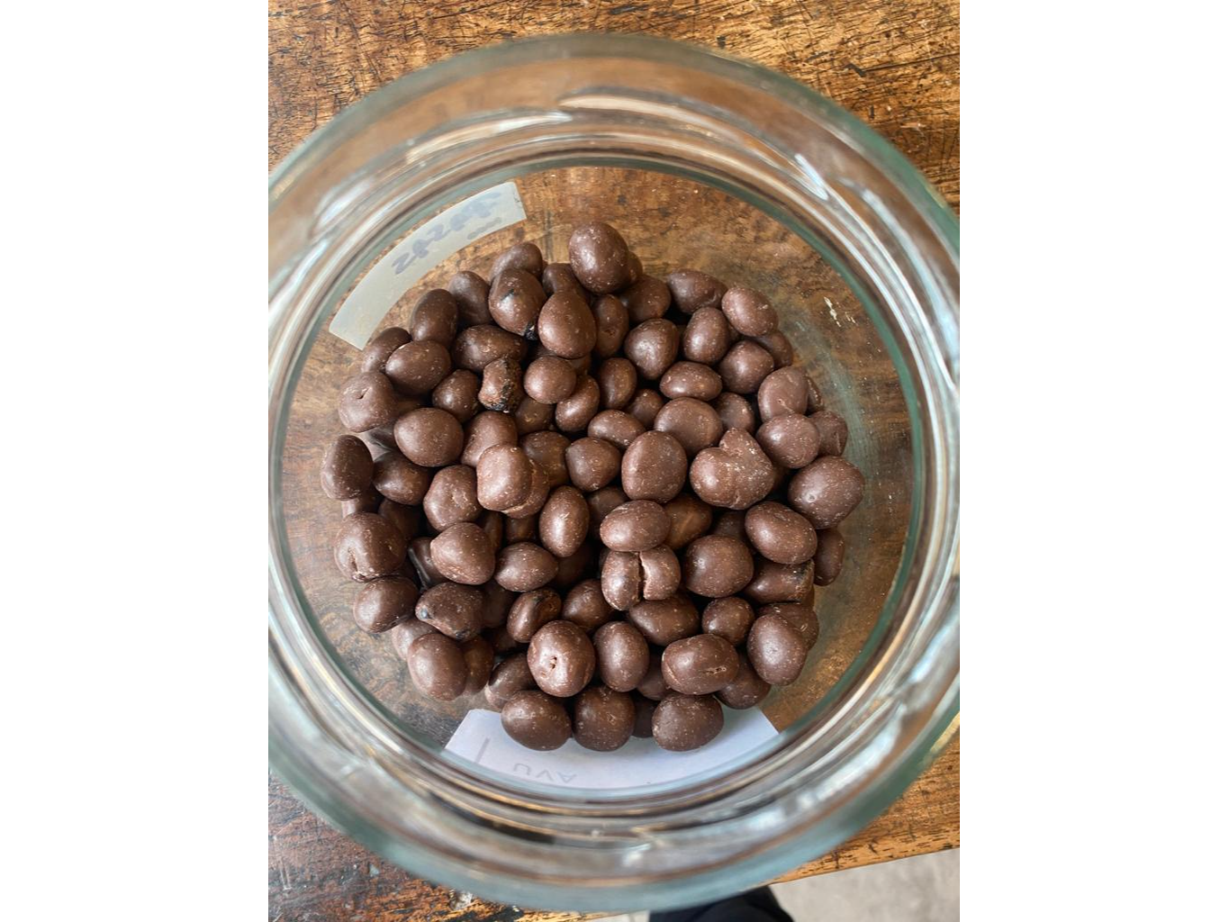 Pasas de uva con chocolate negro