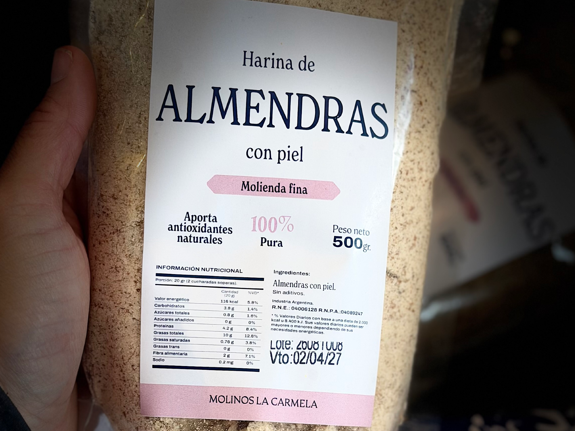Harina Almendras Pura / molienda tradicional
