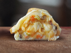 Palmitos, champiñones y queso