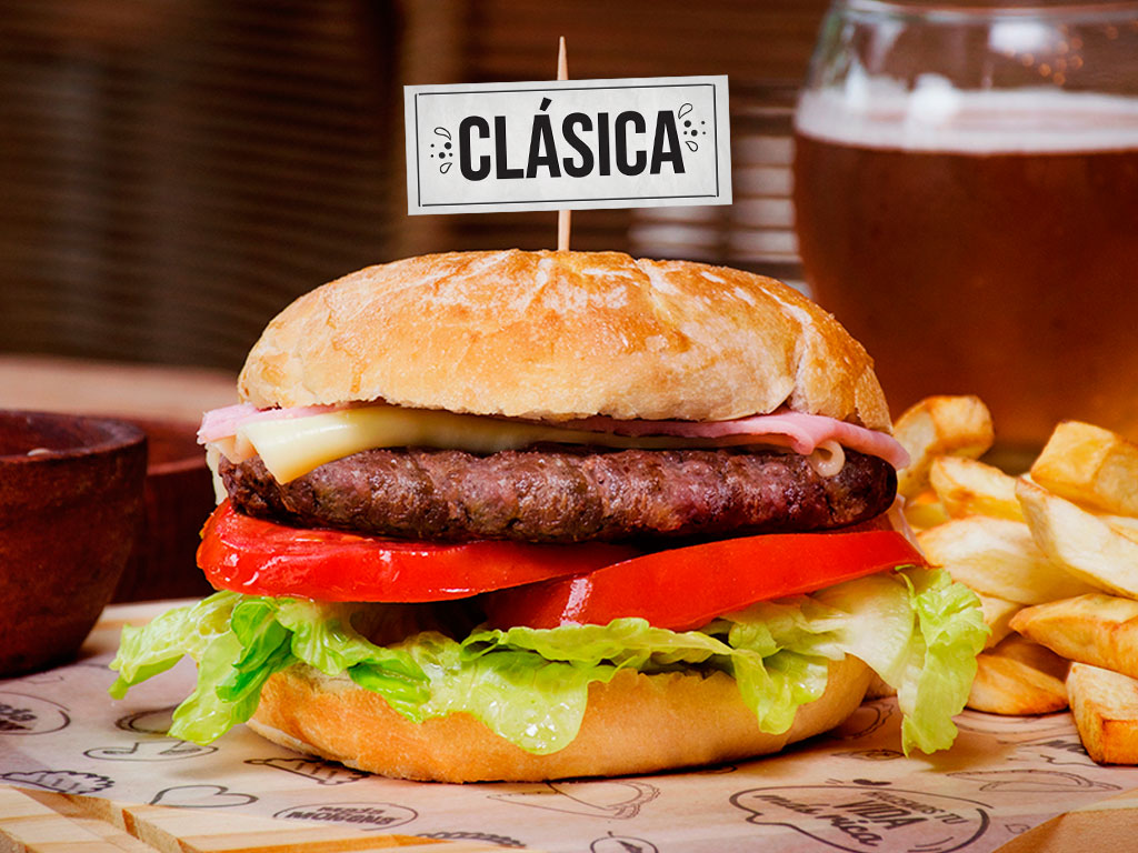Hamburguesa Clásica + bebida 354