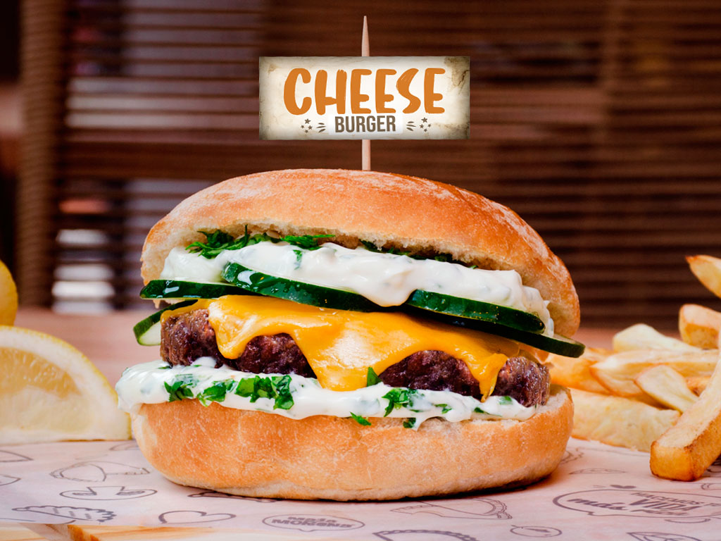 Cheese Burger + bebida 354