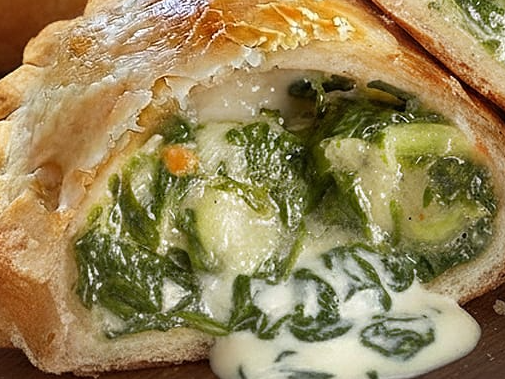 Integral de pollo y verdura