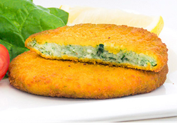 Medallones merluza espinaca y queso grangys