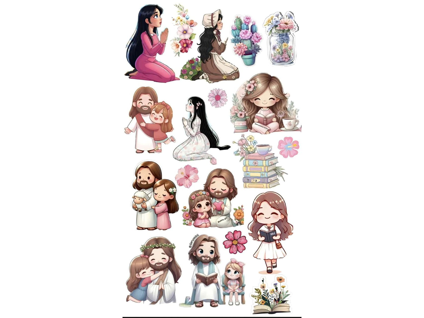 plancha de stickers ejemplo.