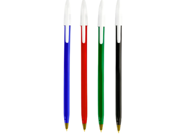 Bolígrafo Birome Opaco X1 Uni Colores Negro Azul Rojo Verde
