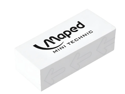 Goma De Borrar Lapiz Maped Mini Technic Tecnica Blanca