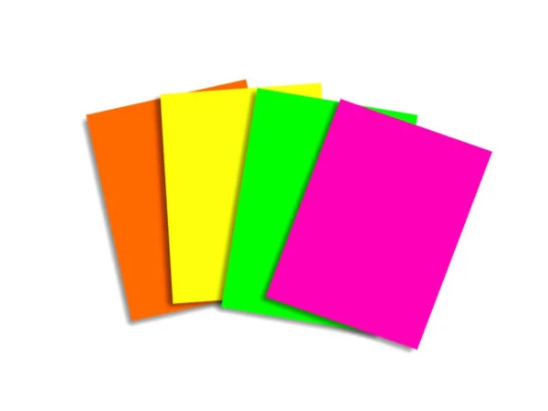 Papel Glace Fluor x5