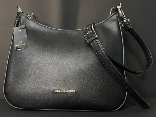 Cartera Negra Cruz de la Rosa
