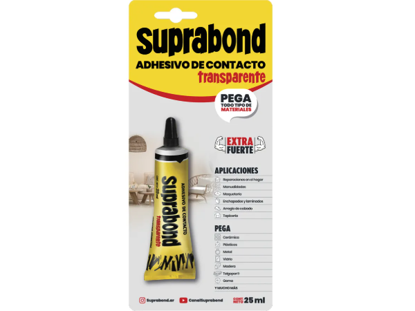 Adhesivo Contacto Suprabond Transparente 25ml