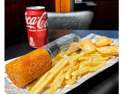 Promo individual 7 hand roll pollo palta queso+ papas individuales +3 empanadas+bebida lata 350cc