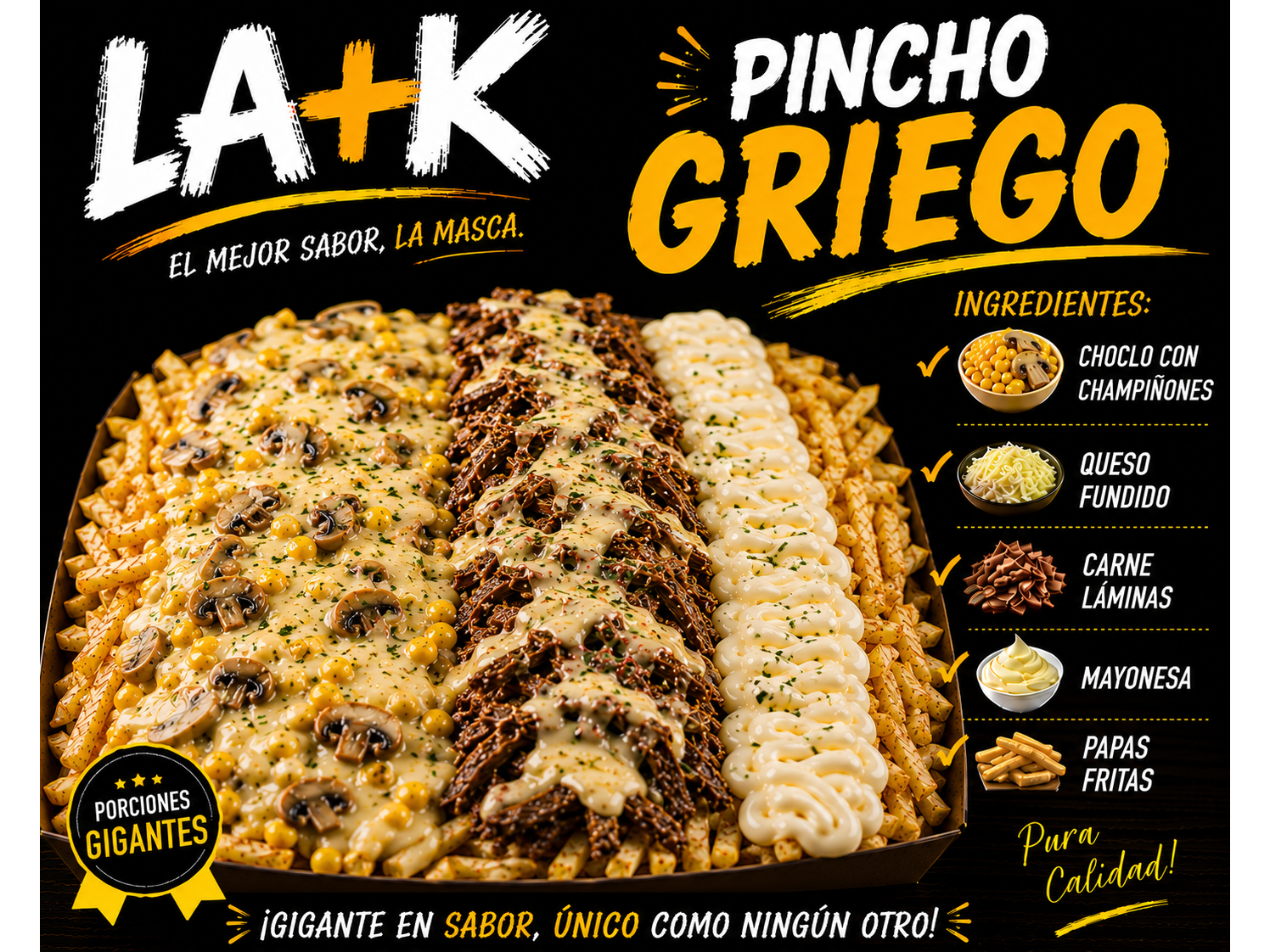 Pincho Griego(Mayo casera) (CARNE)