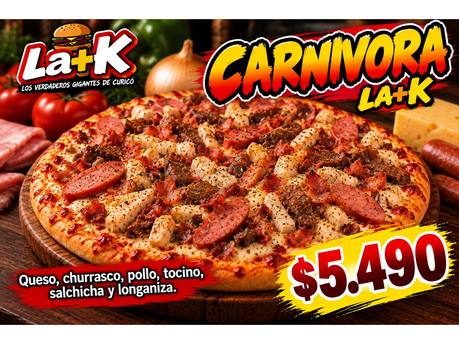 Pizzeta Carnivora 16cm