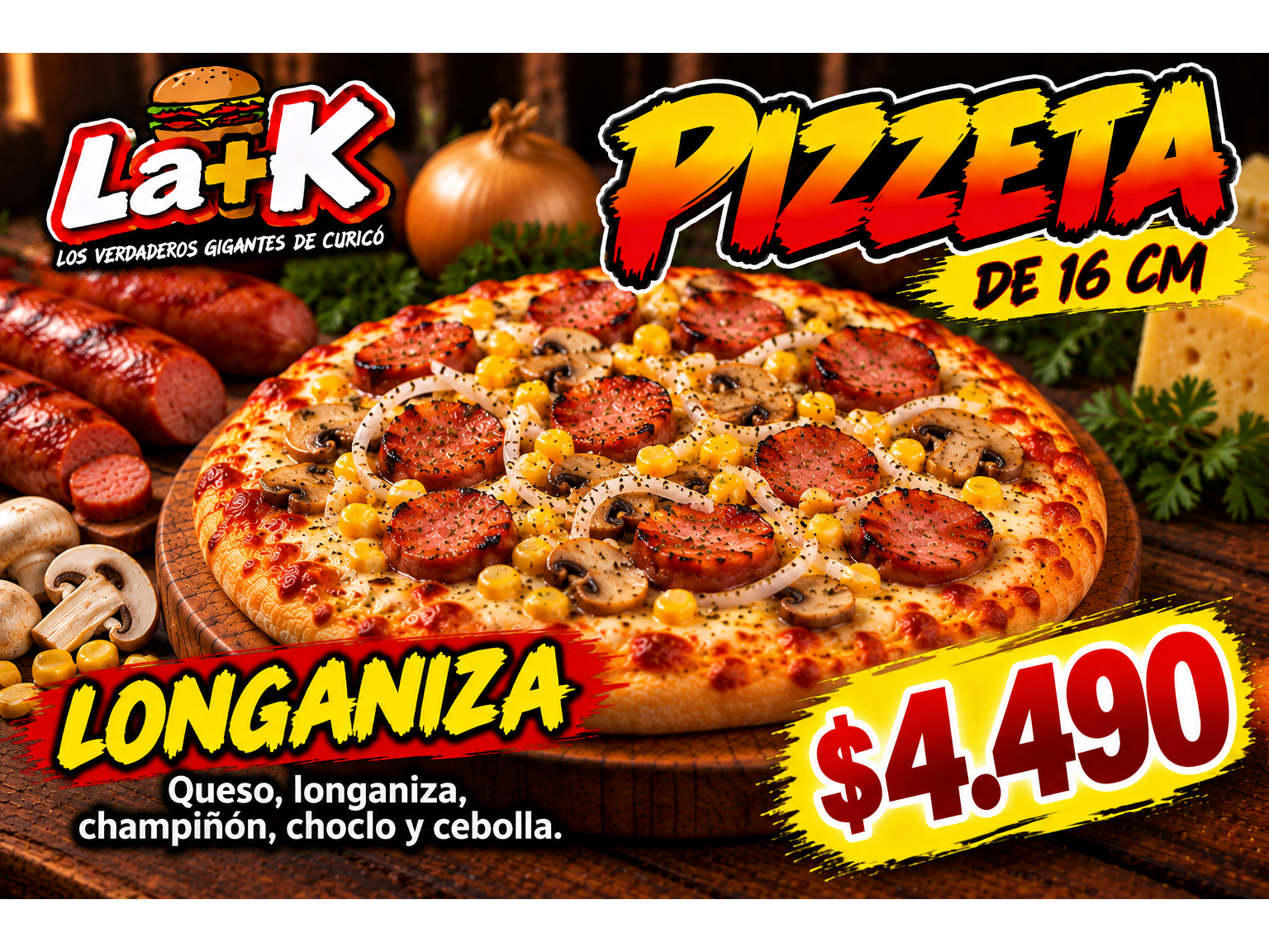 Pizzeta Longa 16cm