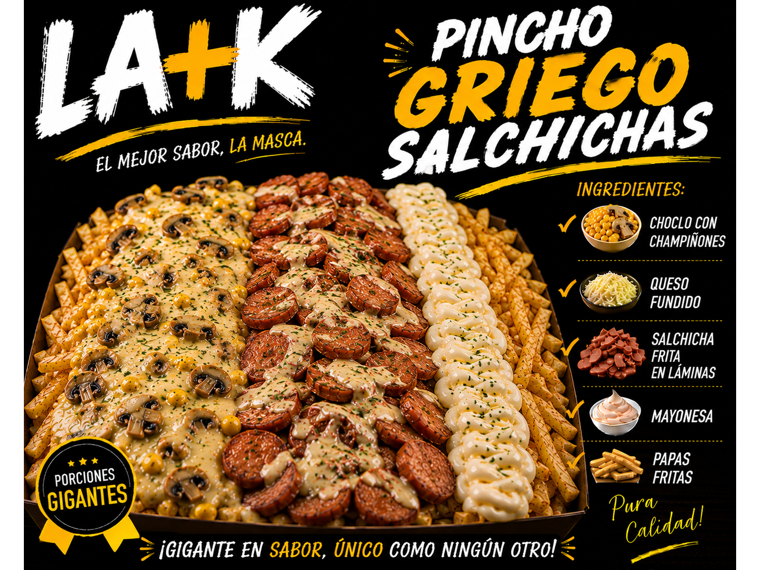 Pincho Griego (mayocasera)[SALCHICHA]