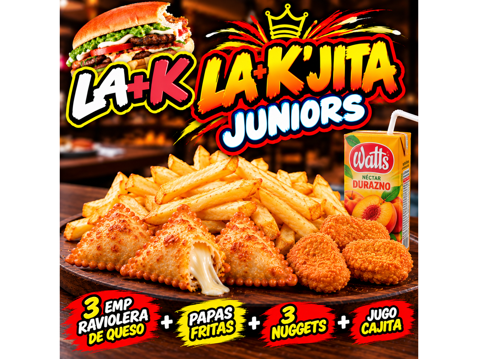 La+k'jita junior (c/jugo cajita)
