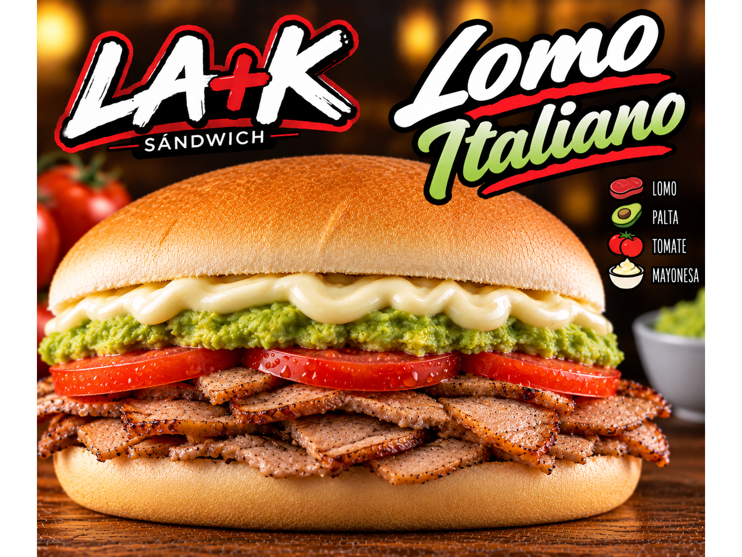 Lomo italiano mayo casera.