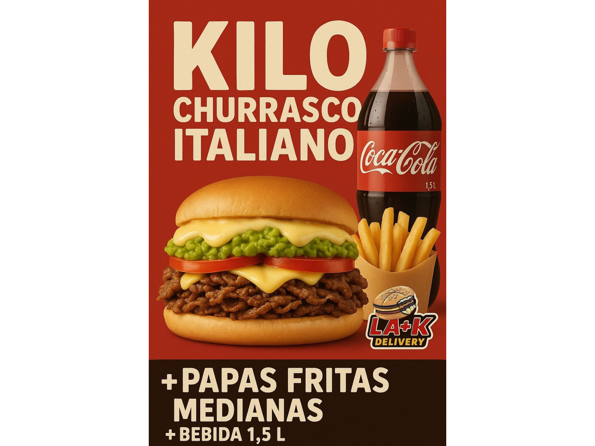 PROMO CHURRASCO KILO.(churrasco kilo,papasmedianas,bebida 1.5)
