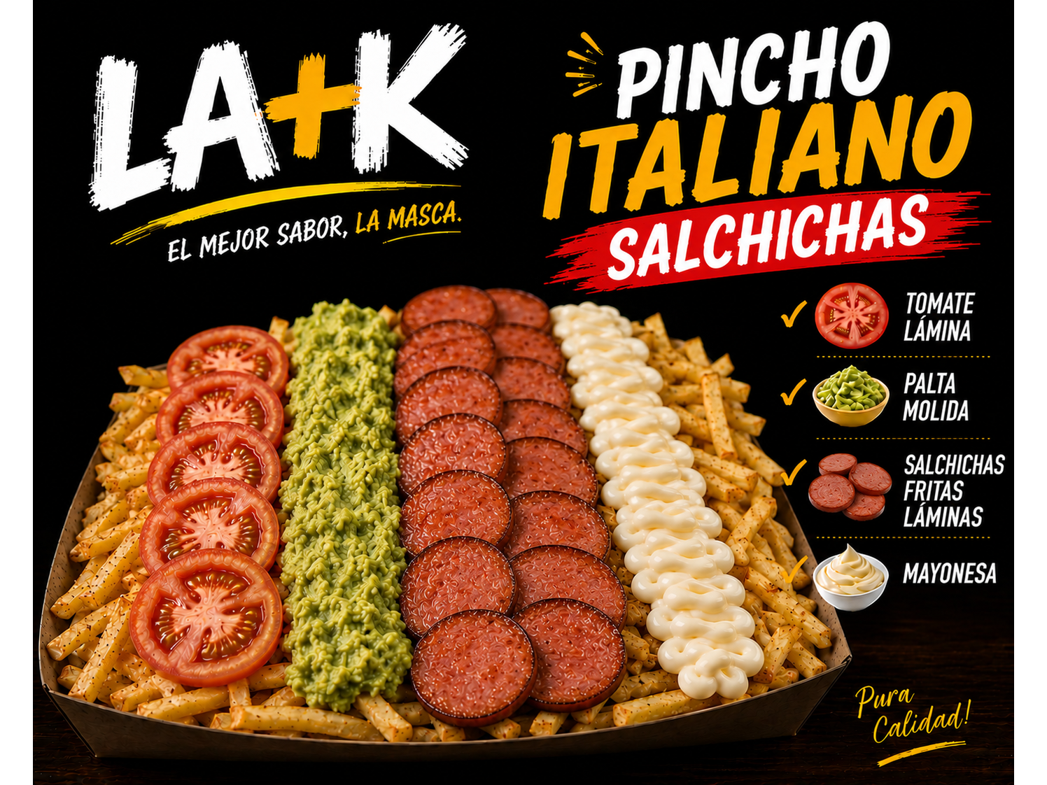 Pincho italiano (mayo casera) [SALCHICHA]