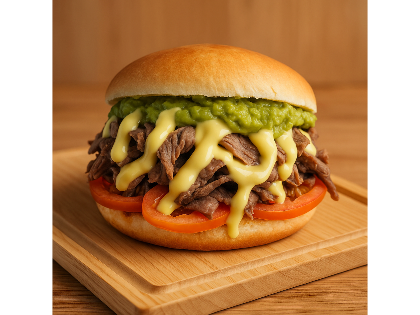 Churrasco italiano doble carne mayo casera.