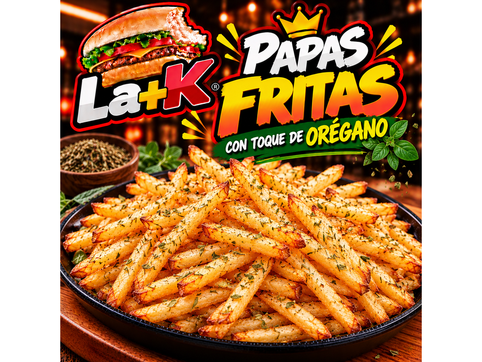 PAPASFRITAS CON TOQUE DE OREGANO