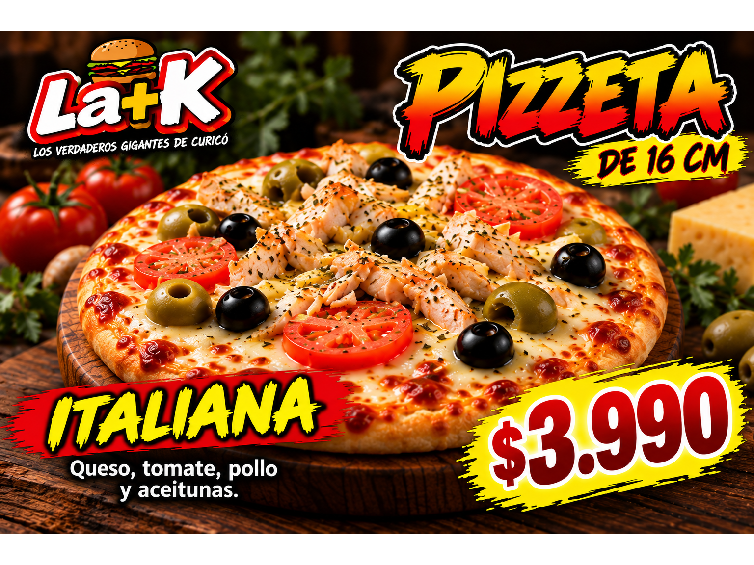 Pizzeta Italiana 16cm