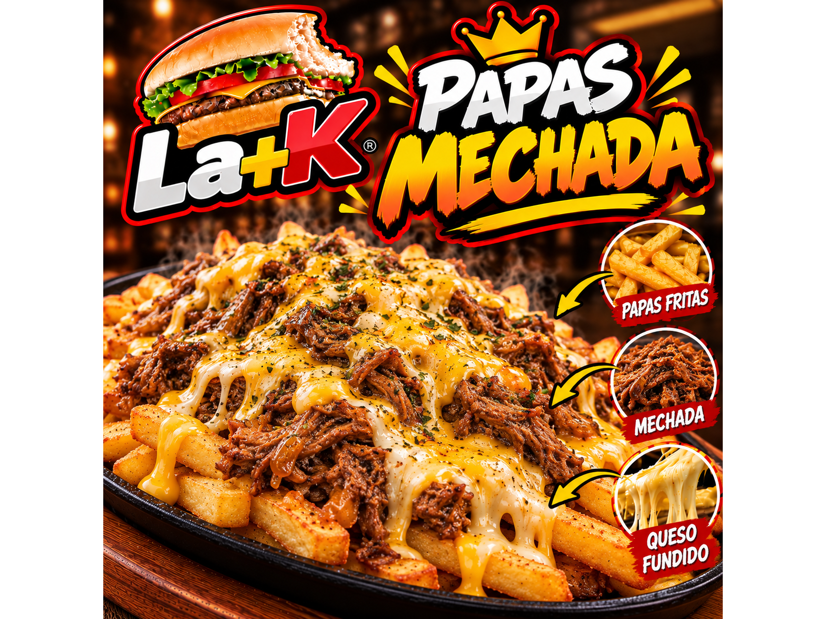 Papasfritas Mechada Luco