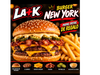 Hamburguesa new york(Doble hamburguesa) + papas gratis.